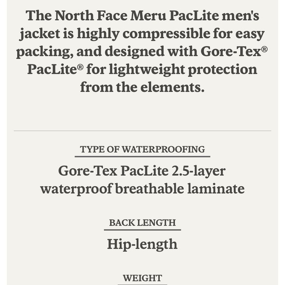 North Face Meru Gortex Jacket - Picture 8 of 11